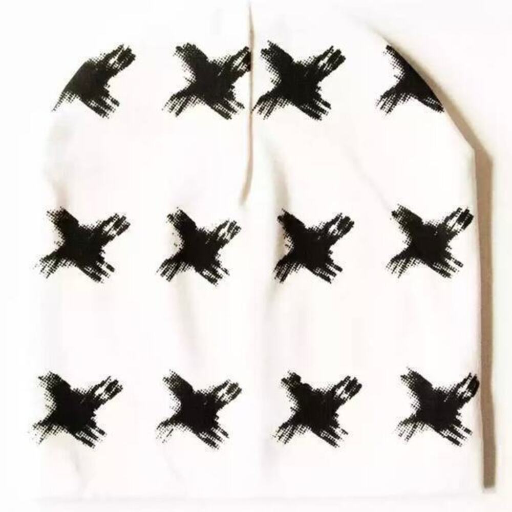 New Black xxx on white cap boy girl’s beanie 6 mo.-3 years